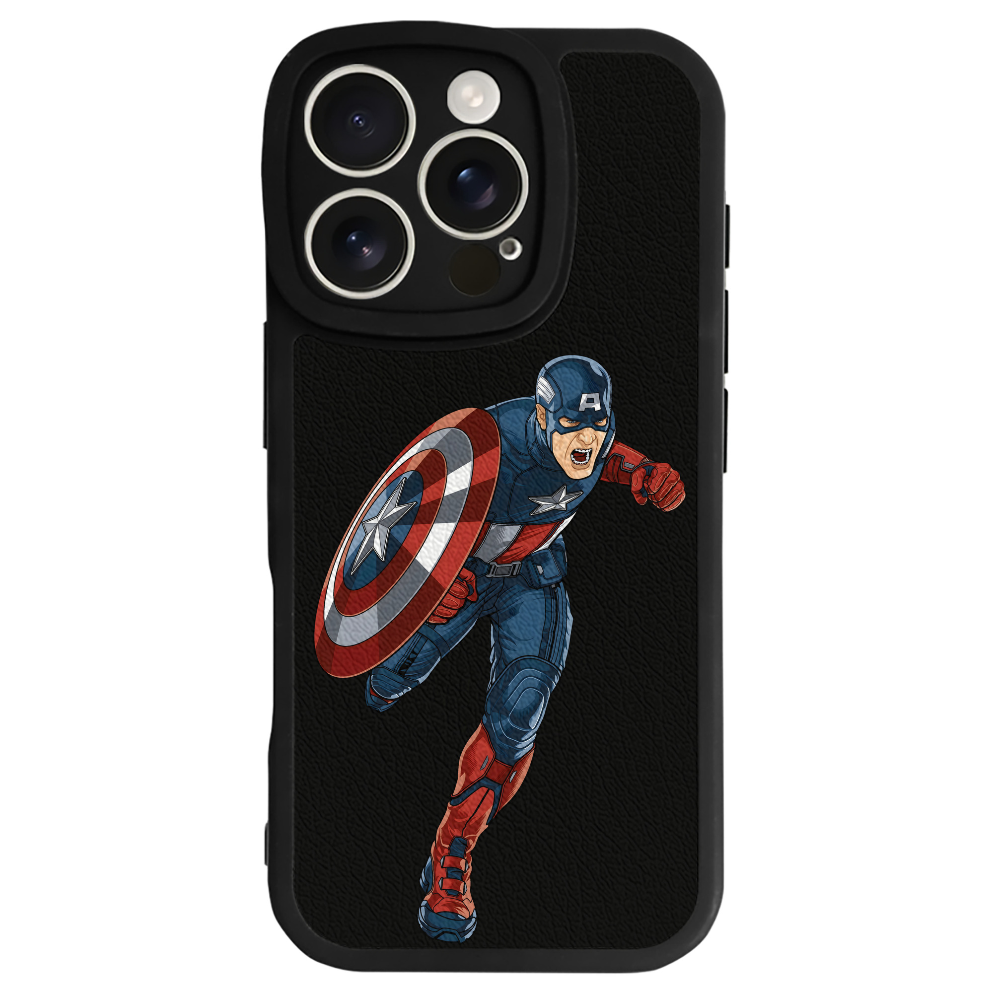 （画像用） アベンジャーズ The Avengers 【iPhone 16シリーズ対応】シリコンスマホケース（レザー調） 材質：シリコン